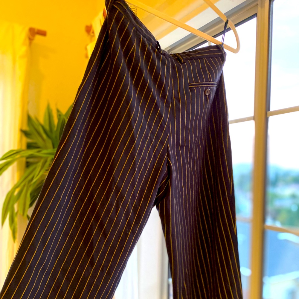 Italian Weili Zheng striped dress pants